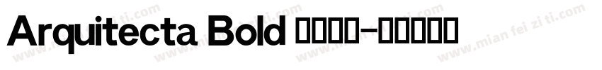 Arquitecta Bold 英文字体字体转换